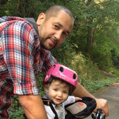 Steve Brown with daughter Mya